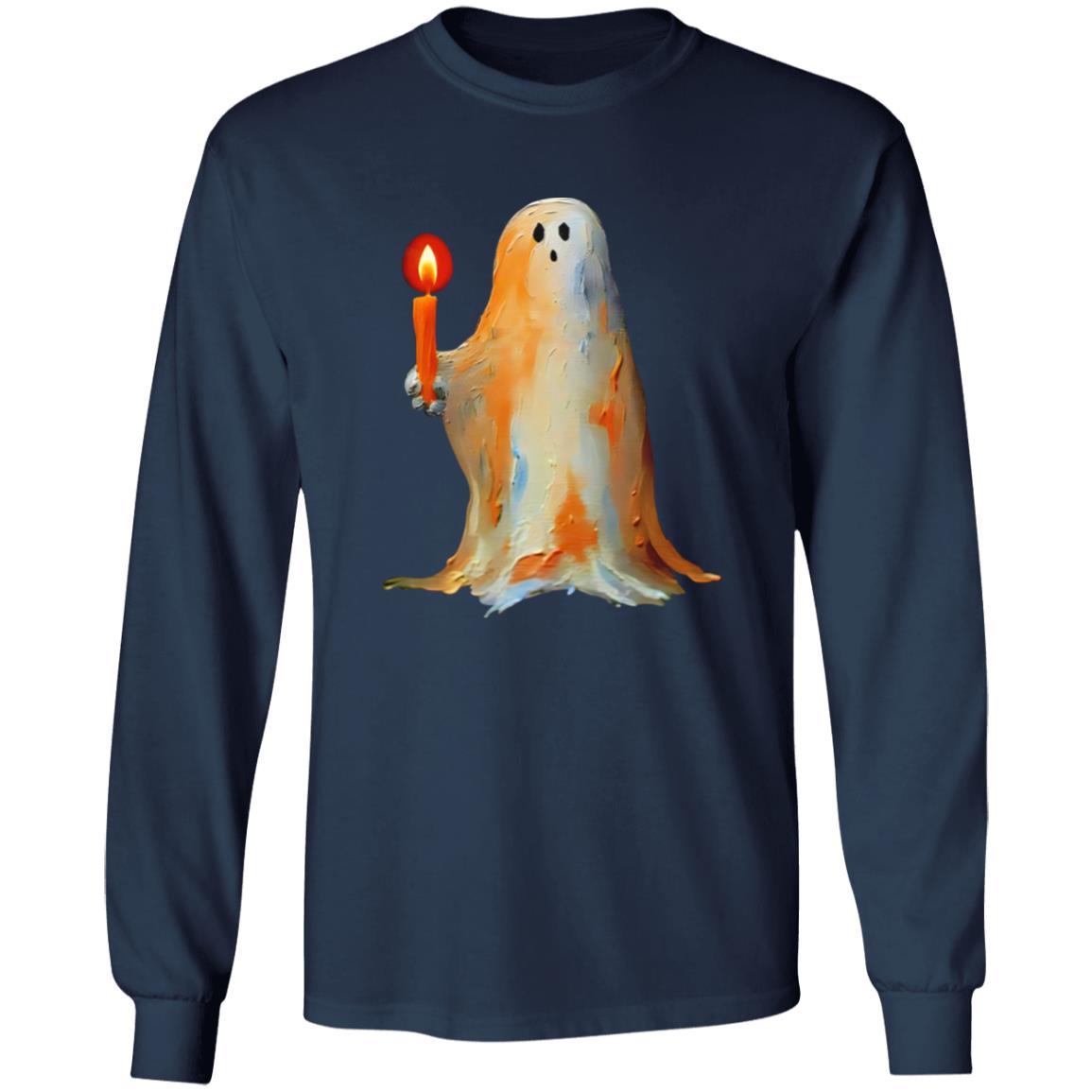 Ghost Holding A Candle Halloween Shirt