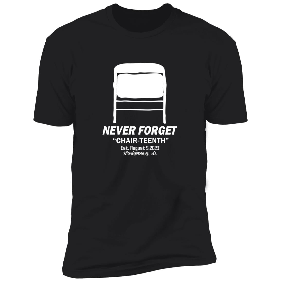 Folding Chair Never Forget Chair Teenth Montgomery AL Shirt
