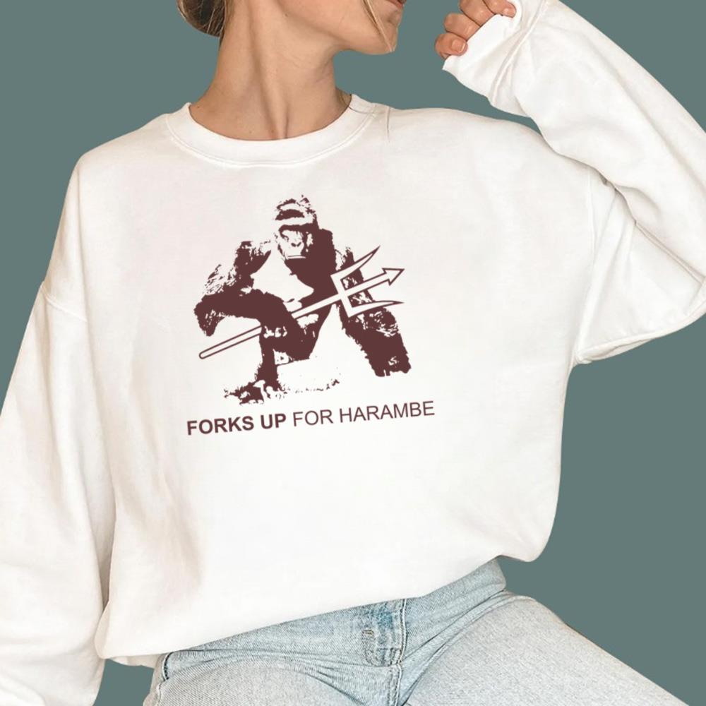 Forks Up For Harambe T-Shirt