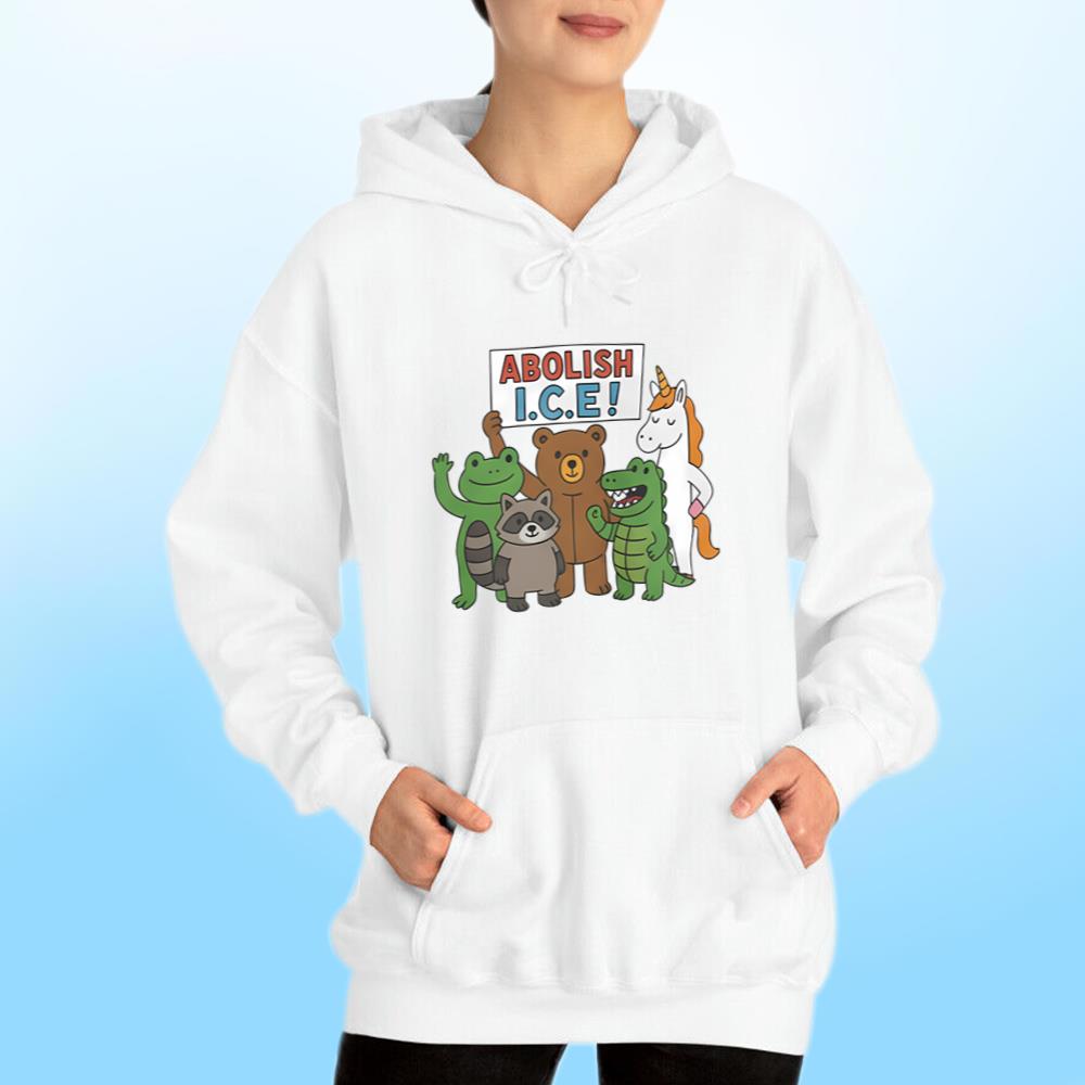 Frog Bear Raccoon Abolish ICE T-Shirt