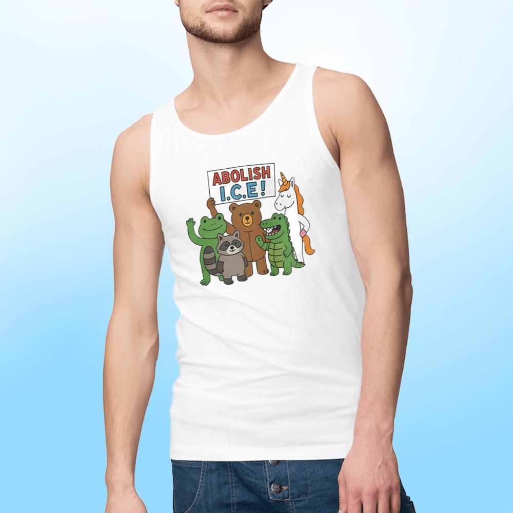Frog Bear Raccoon Abolish ICE T-Shirt