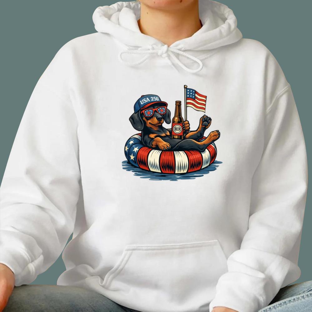 Funny Dachshund USA 250 T-Shirt