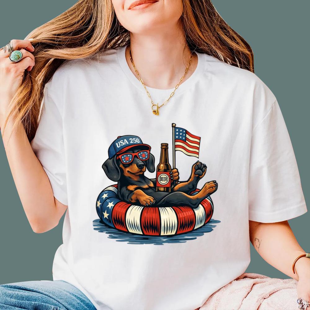 Funny Dachshund USA 250 T-Shirt