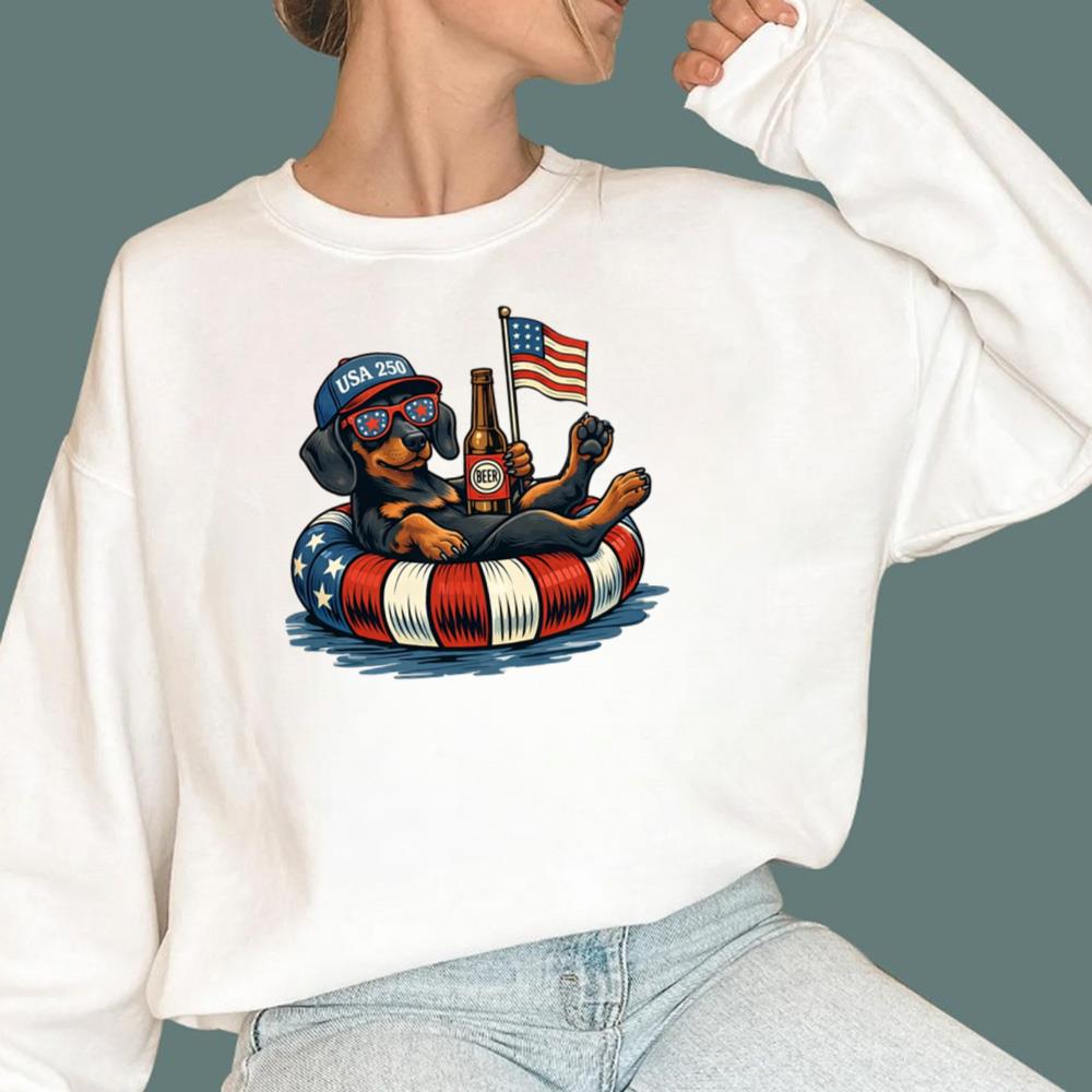 Funny Dachshund USA 250 T-Shirt