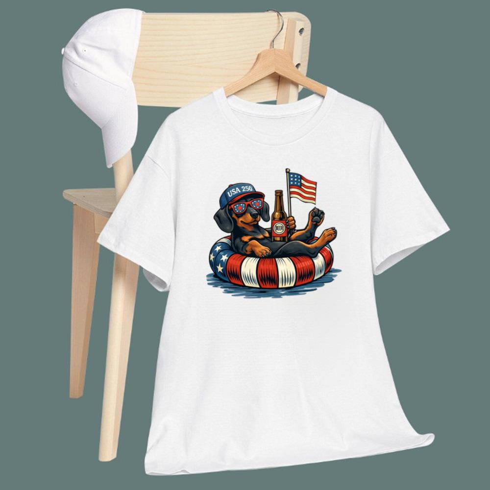 Funny Dachshund USA 250 T-Shirt
