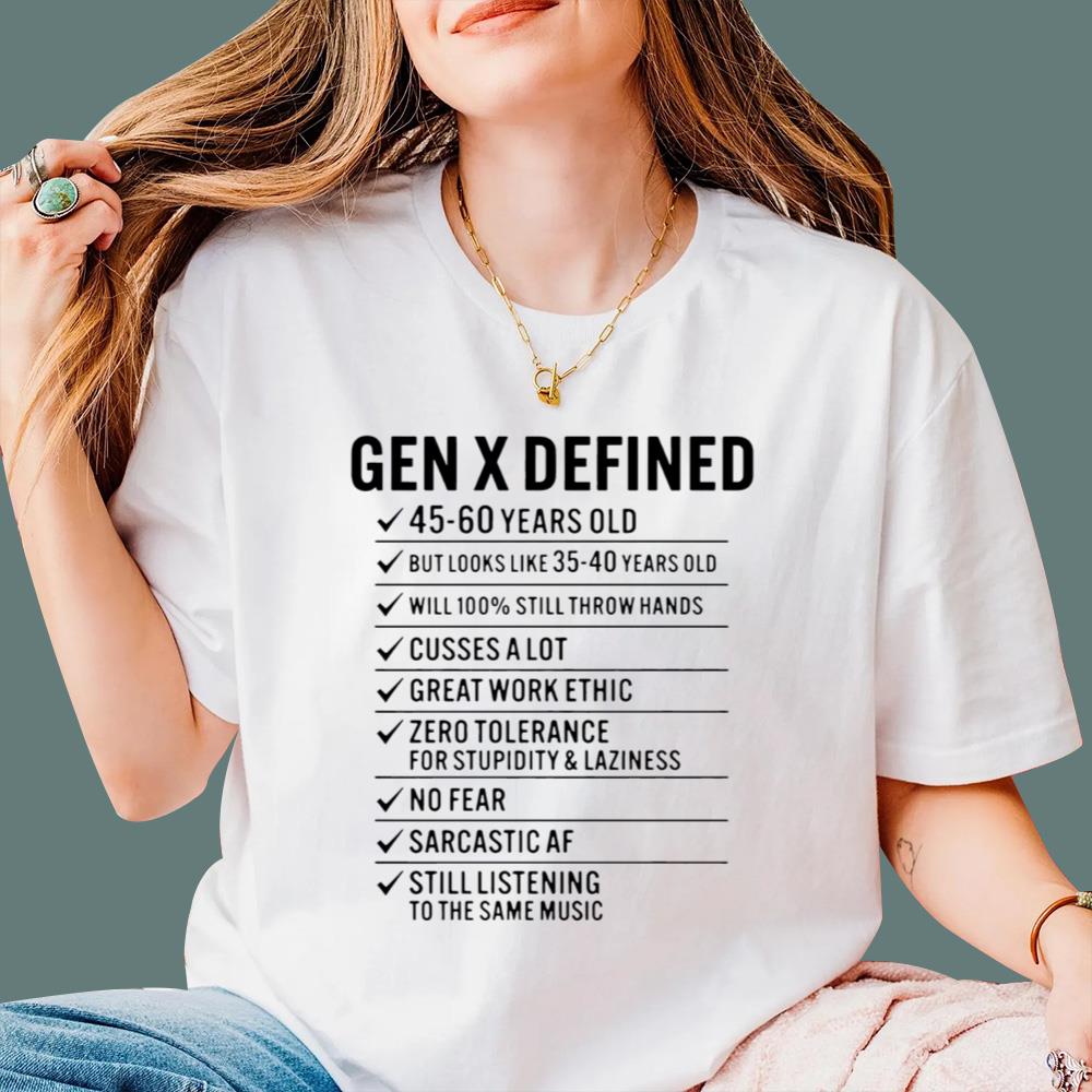 Gen X Defined 45 60 Years Old T-Shirt