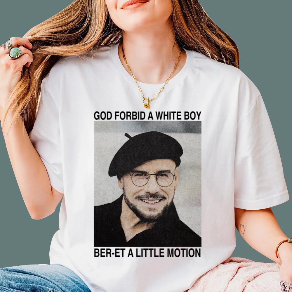 God Forbid A White Boy Ber-et A Little Motion T-Shirt