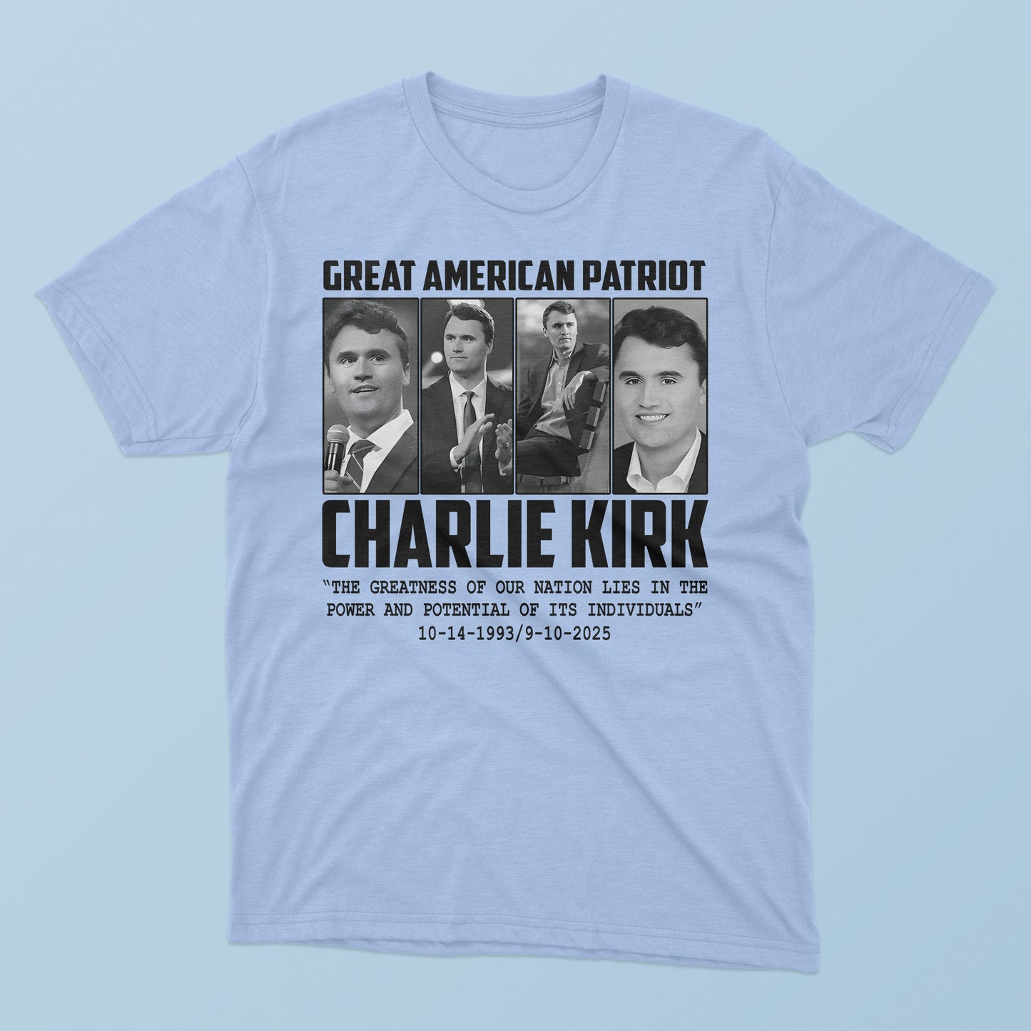 Great American Patriot Charlie Kirk T-Shirt