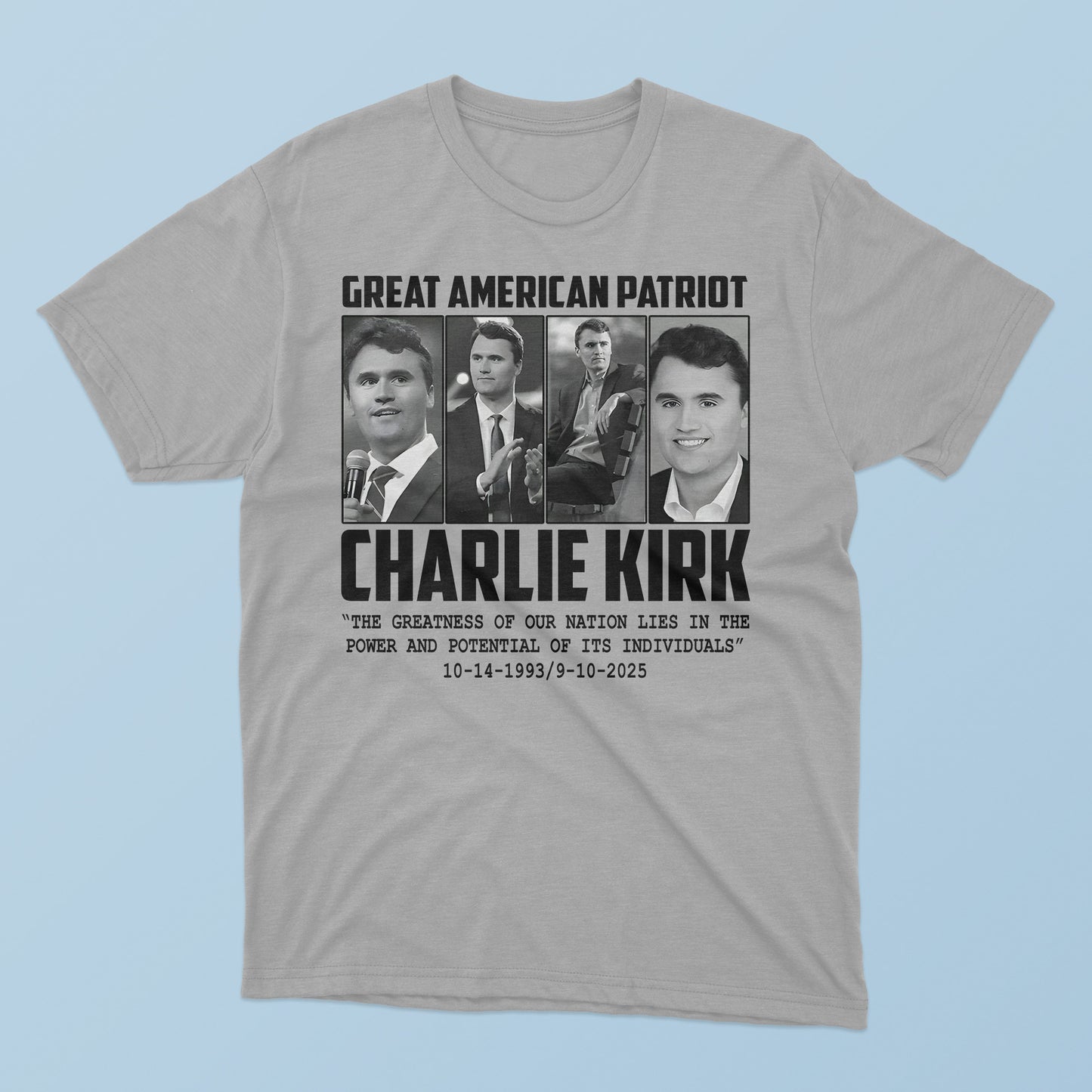 Great American Patriot Charlie Kirk T-Shirt