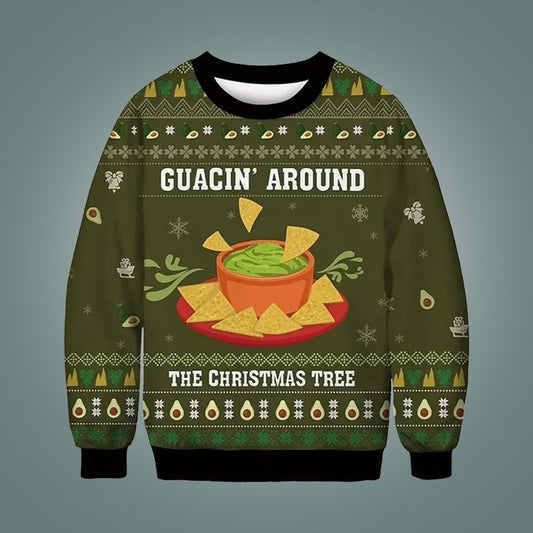 Guacin Around The Christmas Tree Ugly Sweater