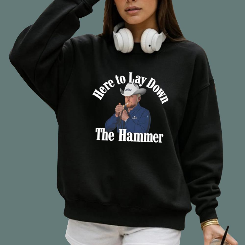 Here To Lay Down The Hammer T-Shirt - TeeDragons