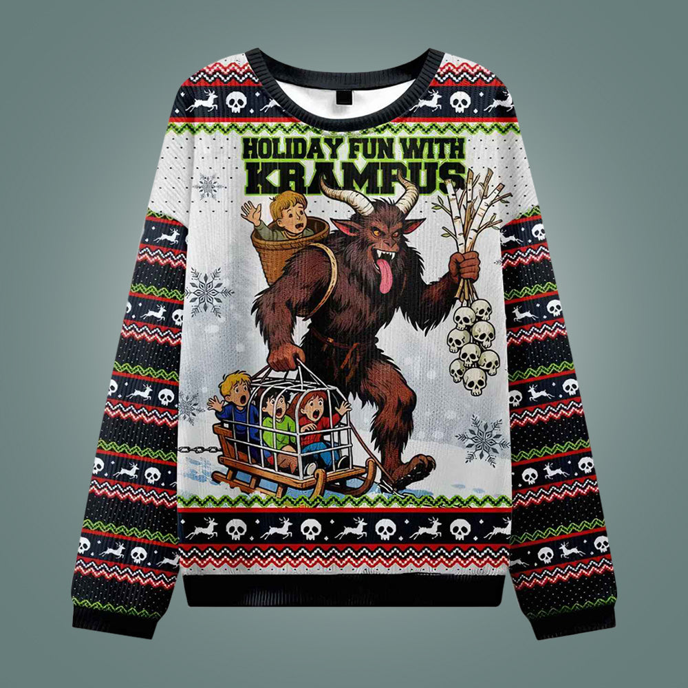 Holiday Fun With Krampus Ugly Christmas Sweater