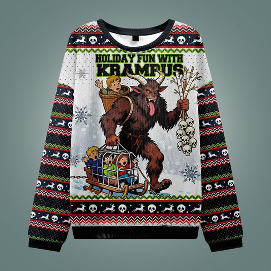 Holiday Fun With Krampus Ugly Christmas Sweater