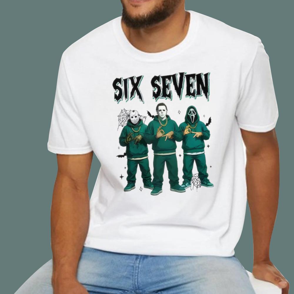 Horror Characters Six Seven T-Shirt