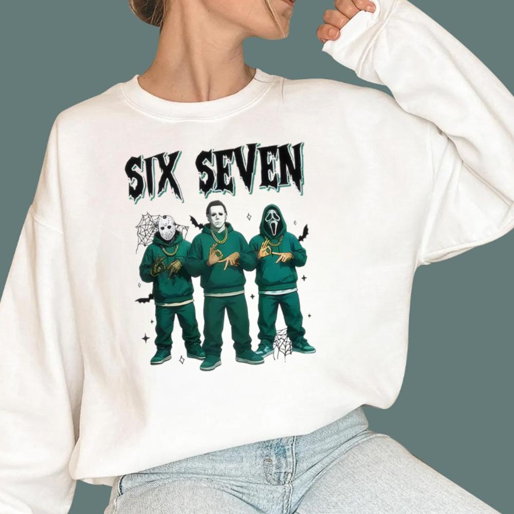 Horror Characters Six Seven T-Shirt