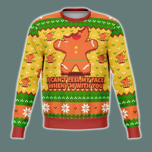 I Cant Feel My Face When Im With You Christmas Ugly Sweater