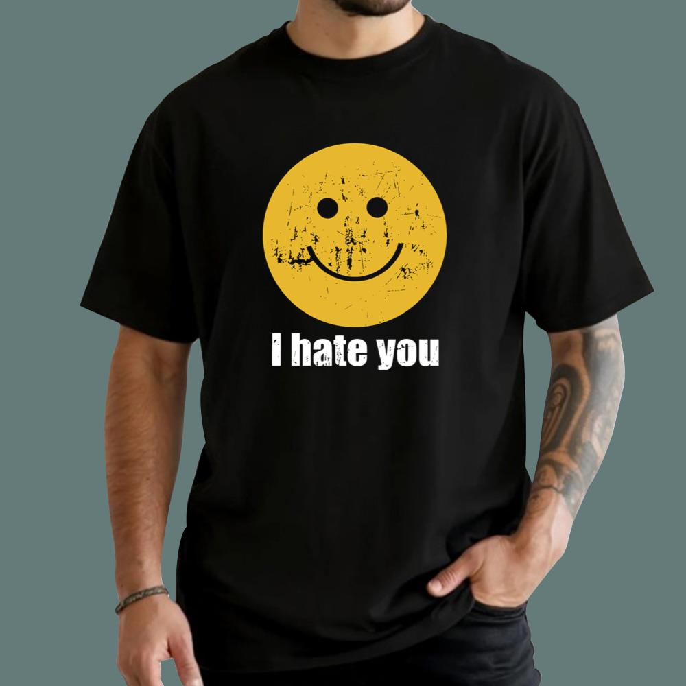 I Hate You Smiley Face T-Shirt