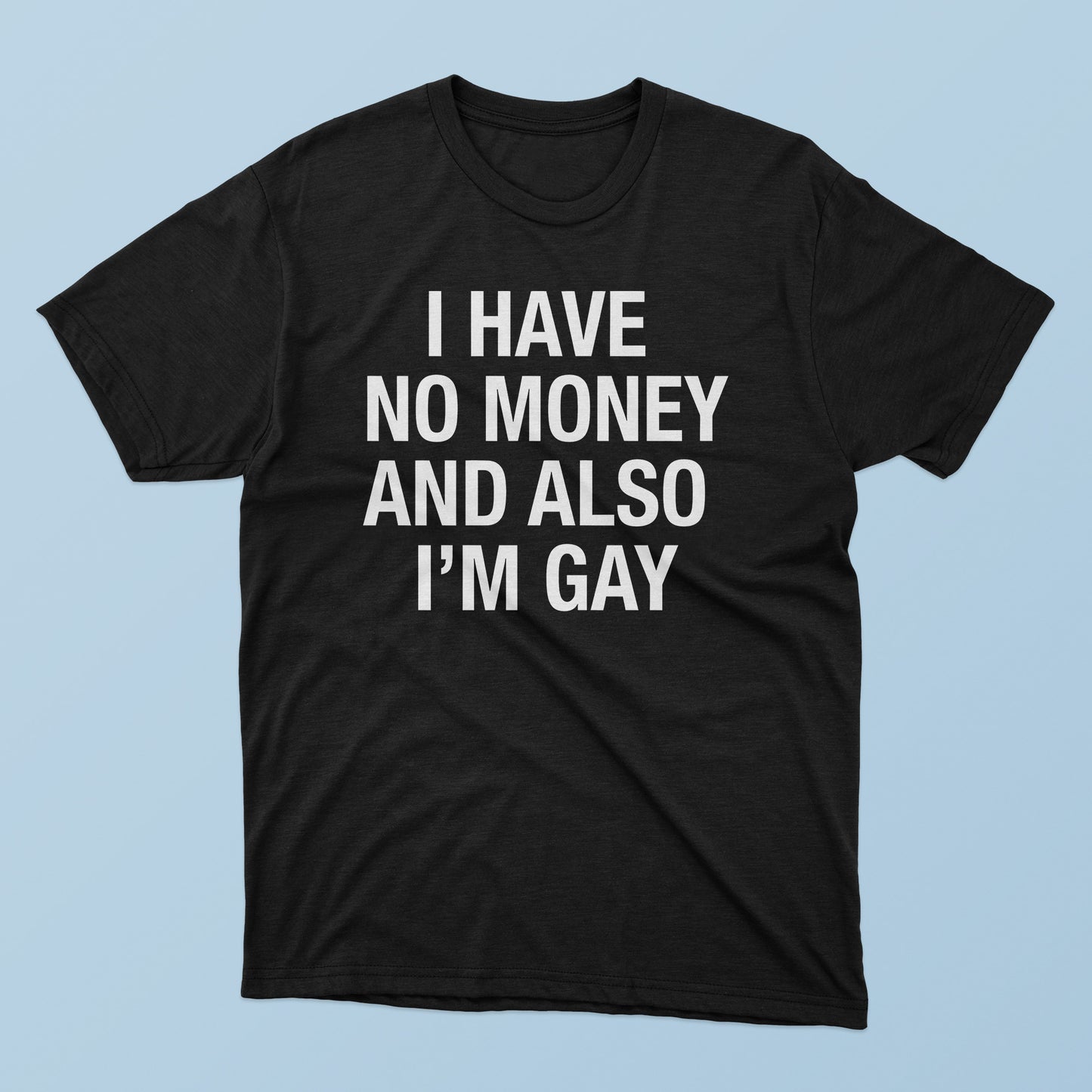 I Have No Money And Also I’m Gay T-Shirt