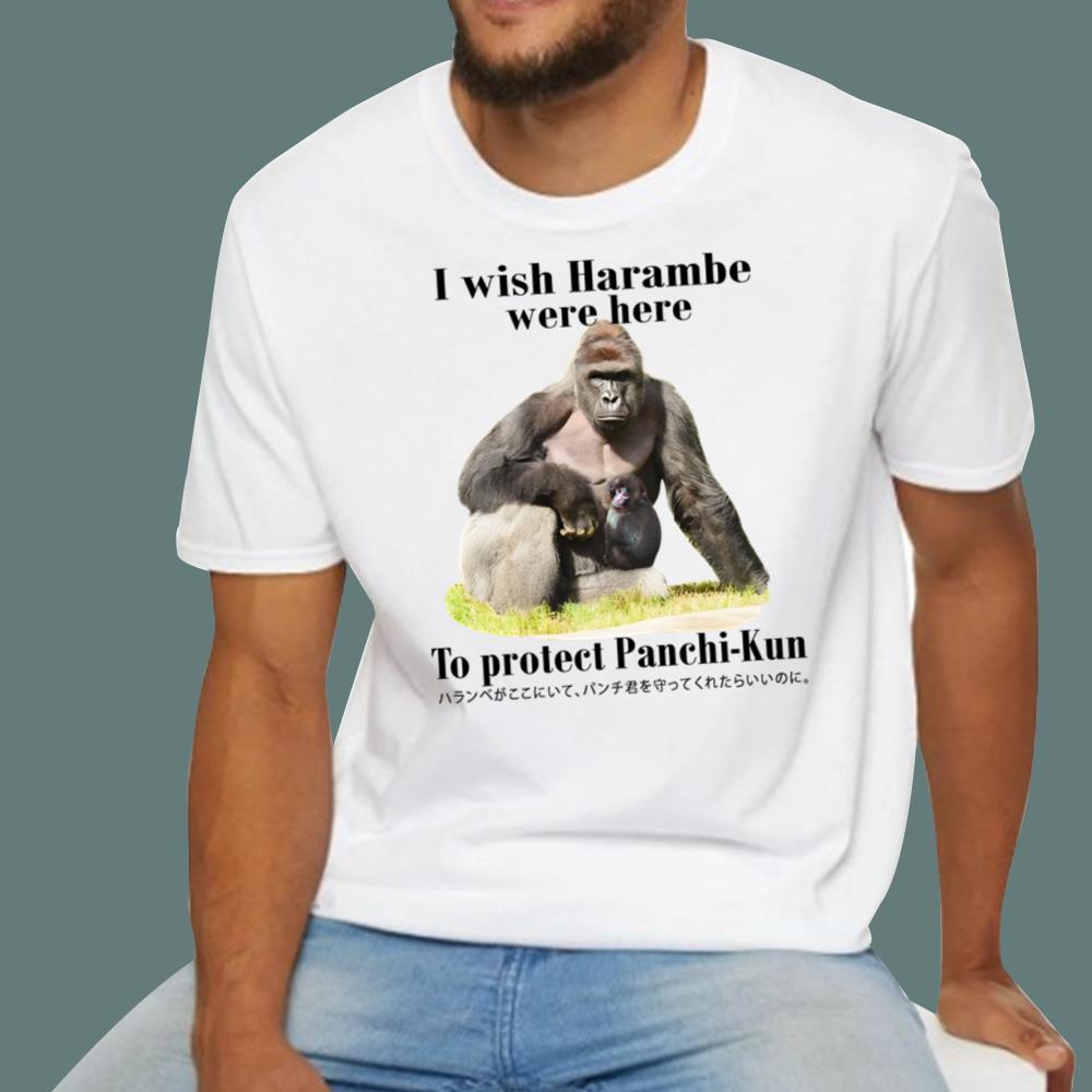 I Wish Harambe Were Here To Protect Panchi-Kun T-Shirt