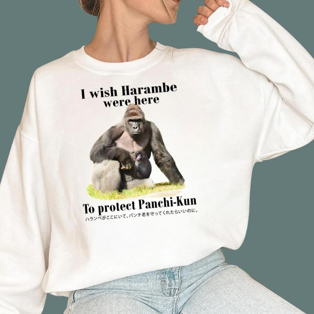 I Wish Harambe Were Here To Protect Panchi-Kun T-Shirt