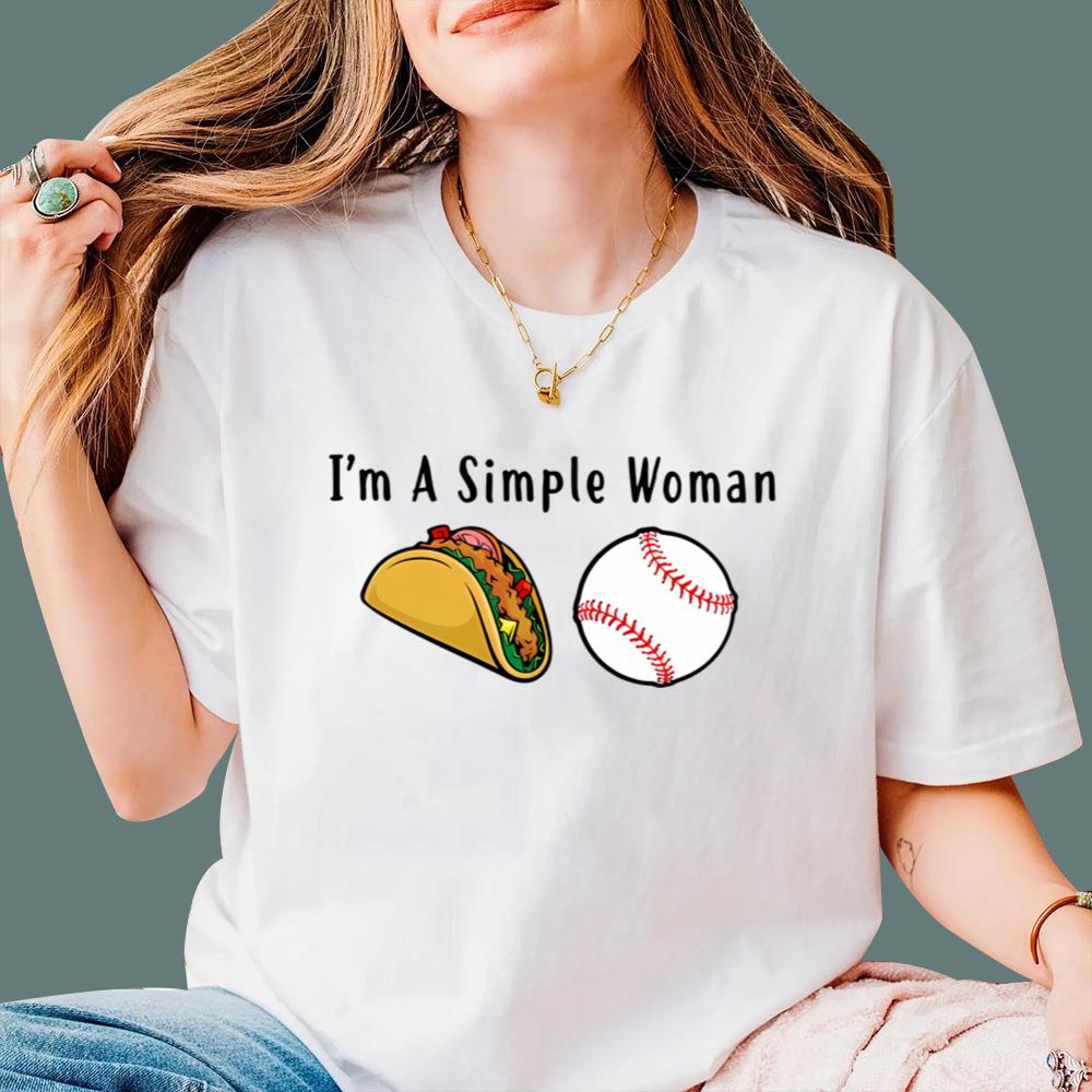 I’m A Simple Woman Tacos Baseball T-Shirt