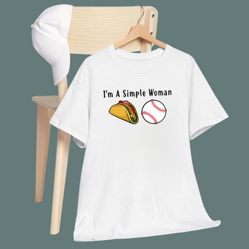 I’m A Simple Woman Tacos Baseball T-Shirt