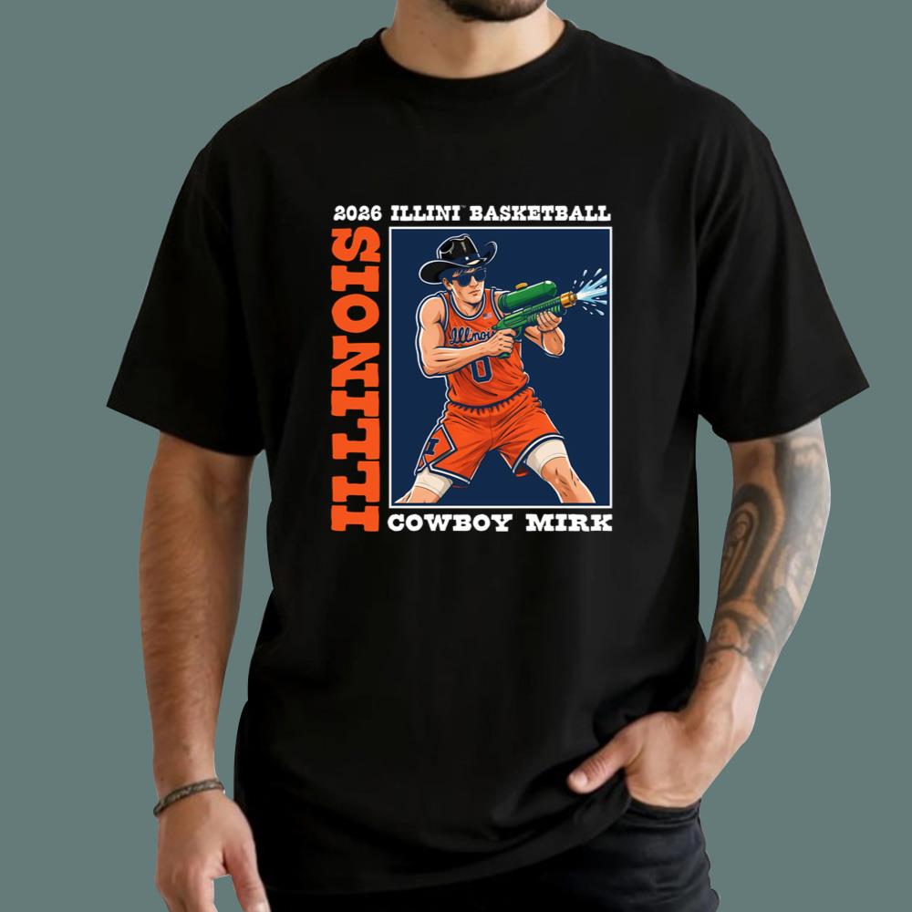 Illini Cowboy Mirk David Mirkovic T-Shirt