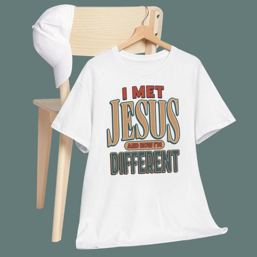 JT Tuimoloau I Met Jesus And Now I’m Different T-Shirt