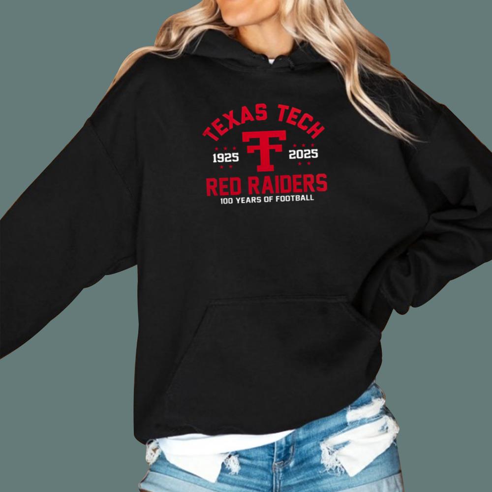 Jacob Rodriguez Texas Tech 100 Years Of Football 1925 2025 Hoodie