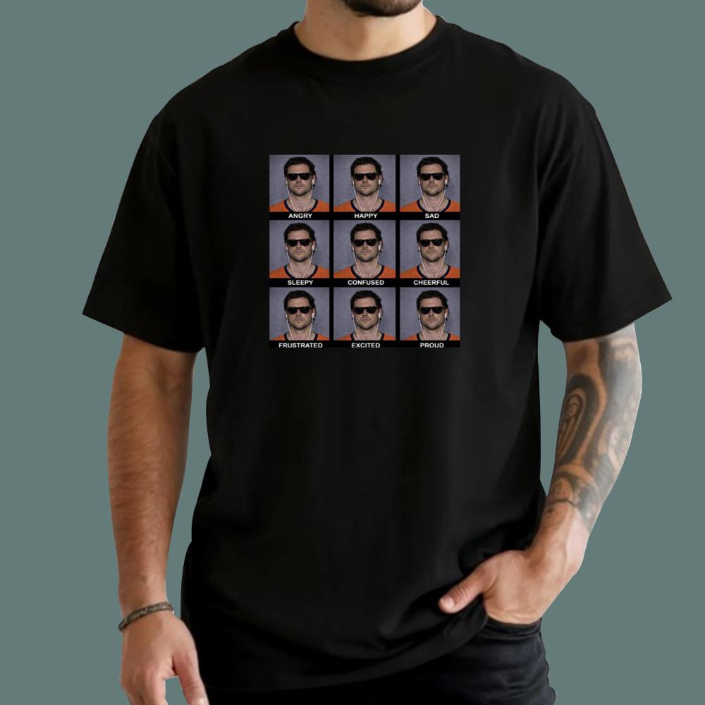 Jarrett Stidham Angry Happy Sad Sleepy T-Shirt