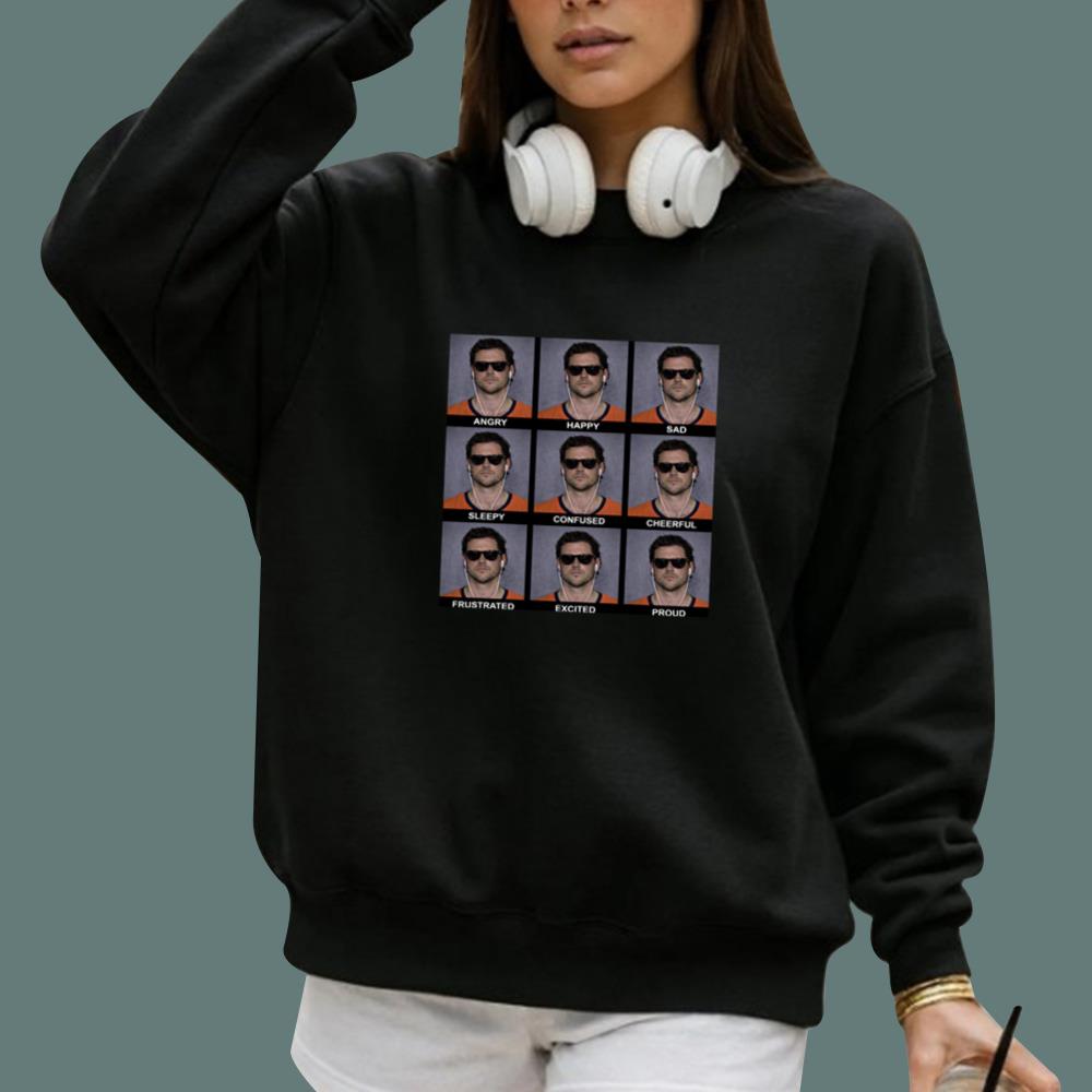 Jarrett Stidham Angry Happy Sad Sleepy T-Shirt