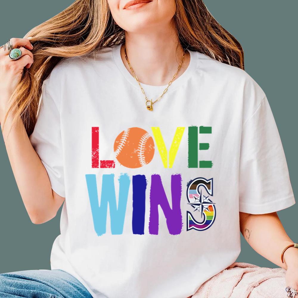 Julio Rodriguez Mariners Love Wins T-Shirt
