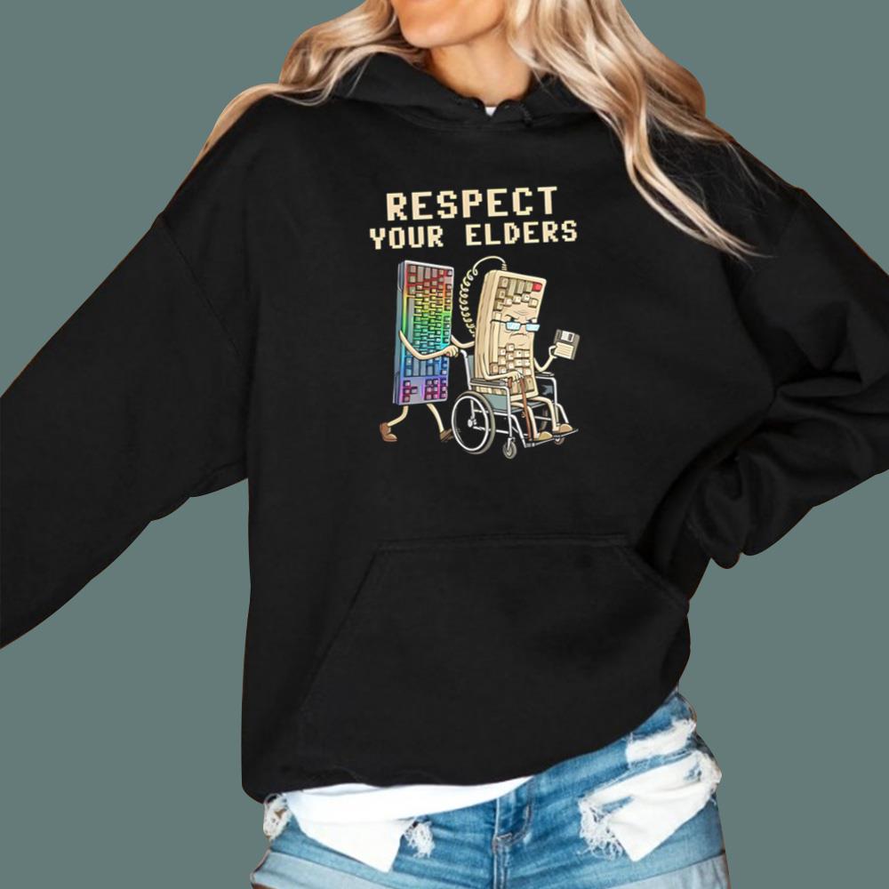 Keyboard Respect Your Elders T-Shirt