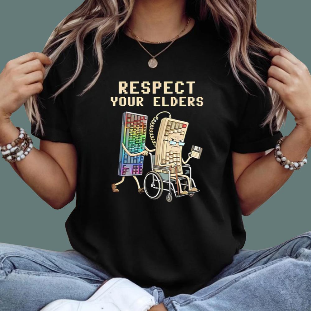 Keyboard Respect Your Elders T-Shirt