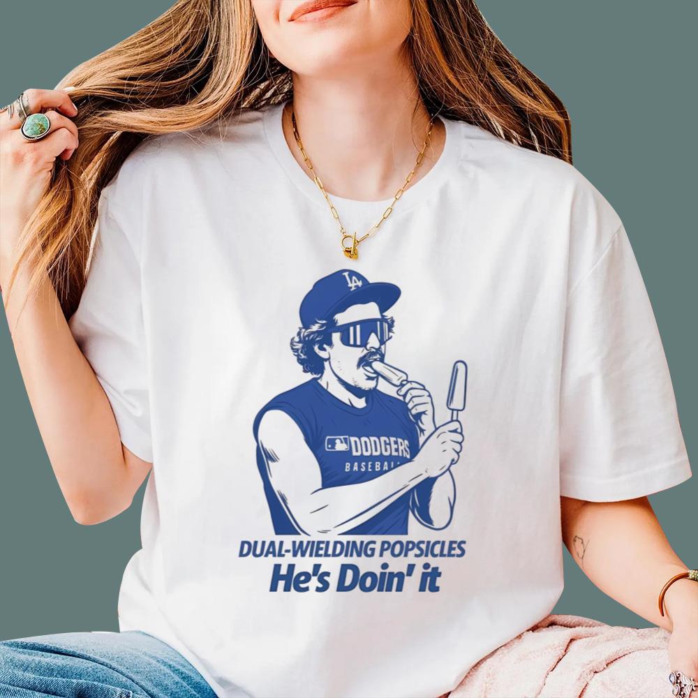Kiké Hernandez Dual Wielding Popsicles He's Doin' It T-Shirt