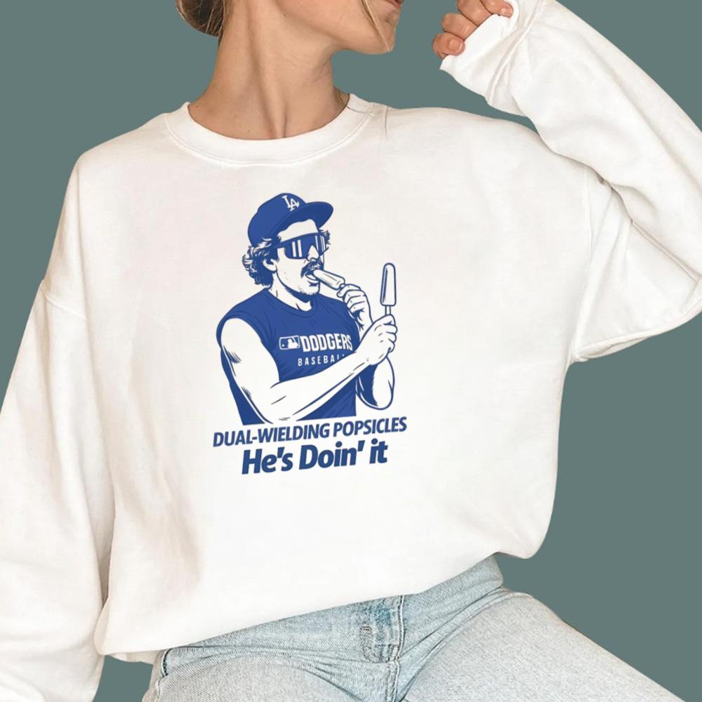 Kiké Hernandez Dual Wielding Popsicles He's Doin' It T-Shirt