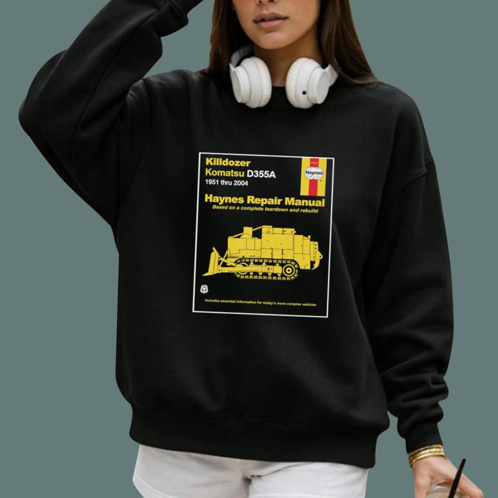 Killdozer Komatsu Haynes Repair Manual T-Shirt