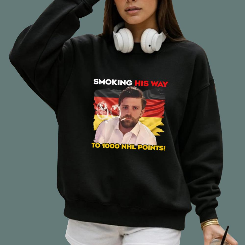Leon Draisaitl Smoking His Way To 1000 Points T-Shirt