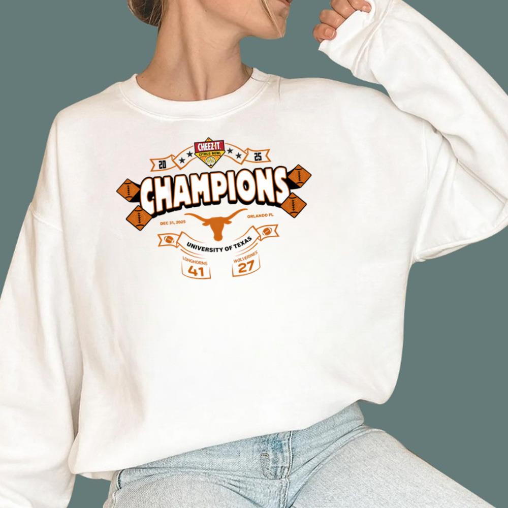 Longhorns 2025 Cheez-It Citrus Bowl Champions T-Shirt