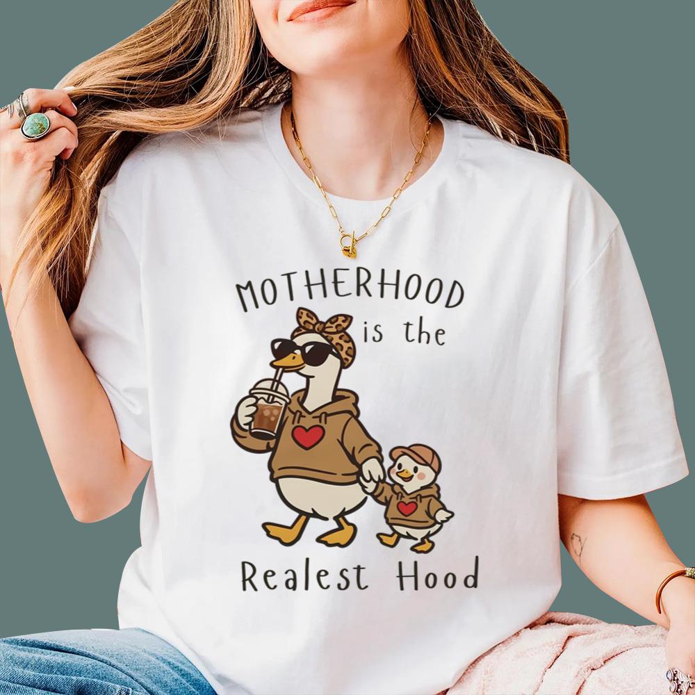 Mama Duck Motherhood Is The Realest Hood T-Shirt
