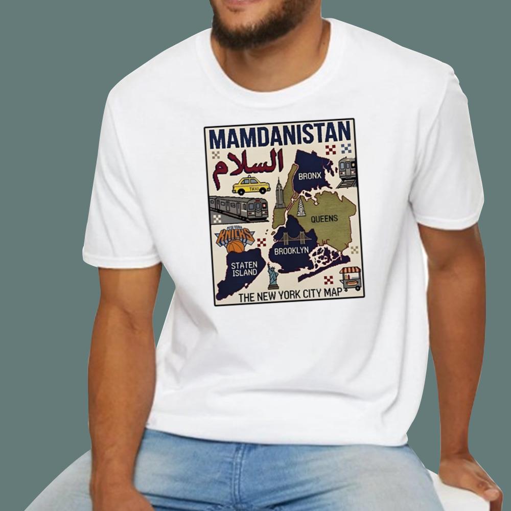 Mamdanistan The New York City Map T-Shirt