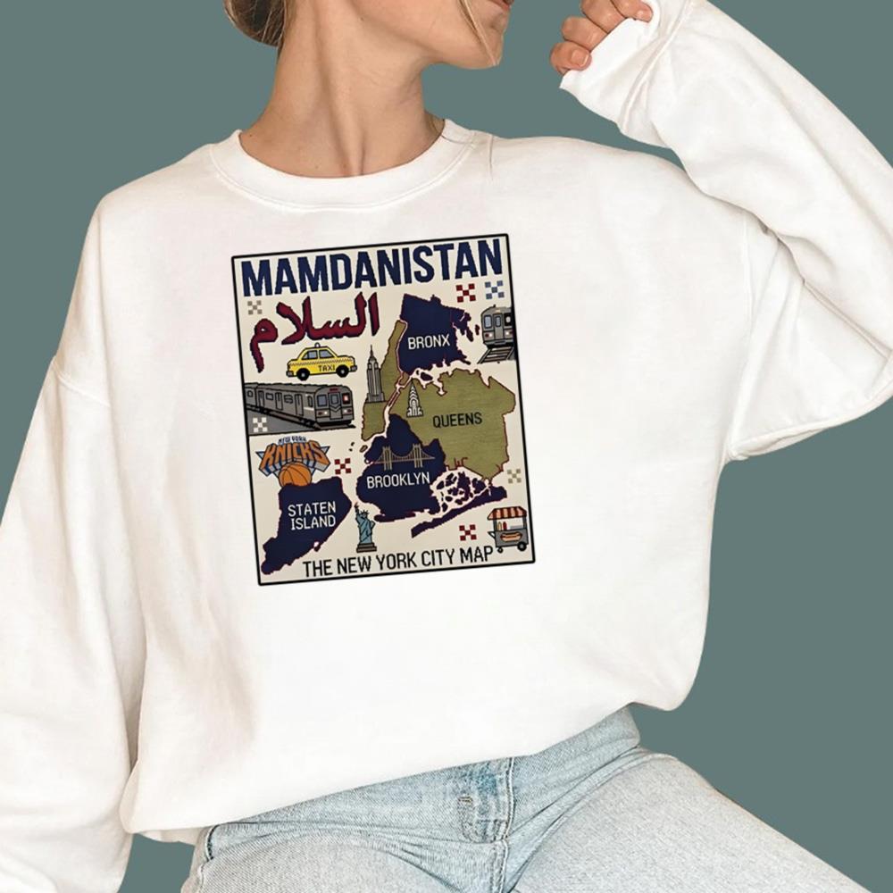 Mamdanistan The New York City Map T-Shirt