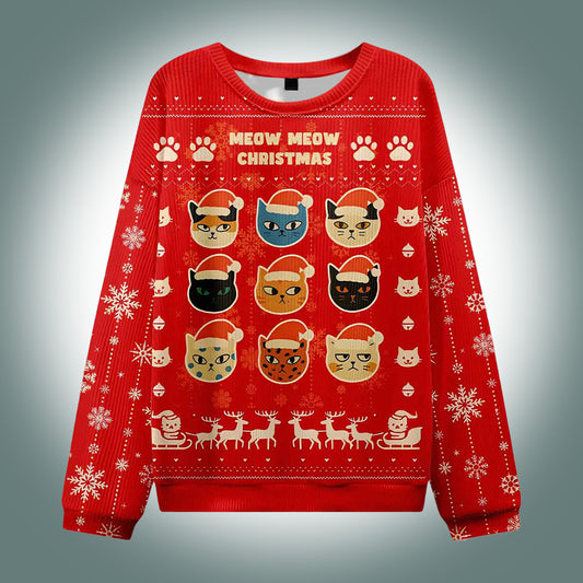 Meow Meow Christmas Ugly Sweater