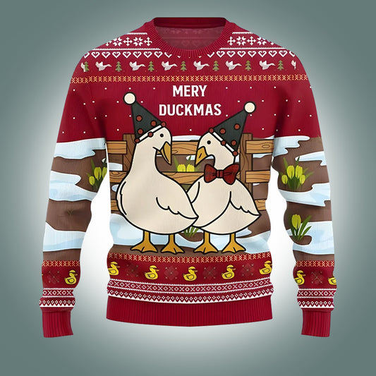 Merry Duckmas Ugly Christmas Sweater