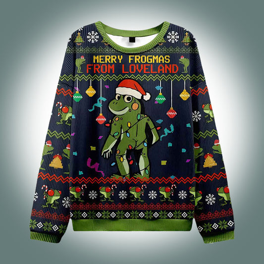 Merry Froghas From Loveland Ugly Christmas Sweater