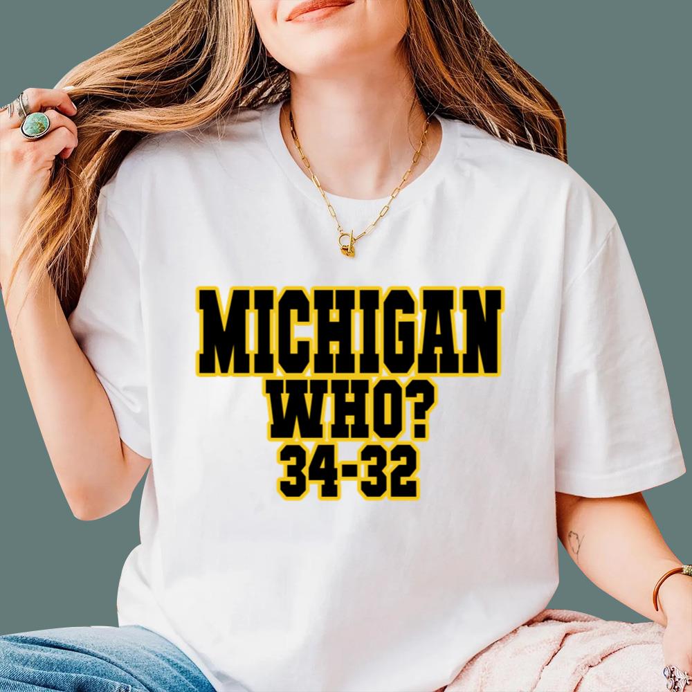 Michigan Who 34 32 T-Shirt