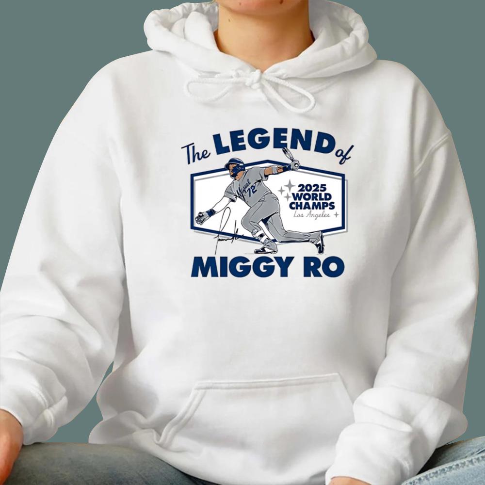 Miguel Rojas The Legend Of Miggy Ro 2025 World Series Champions T-Shirt