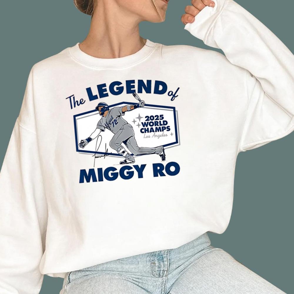 Miguel Rojas The Legend Of Miggy Ro 2025 World Series Champions T-Shirt