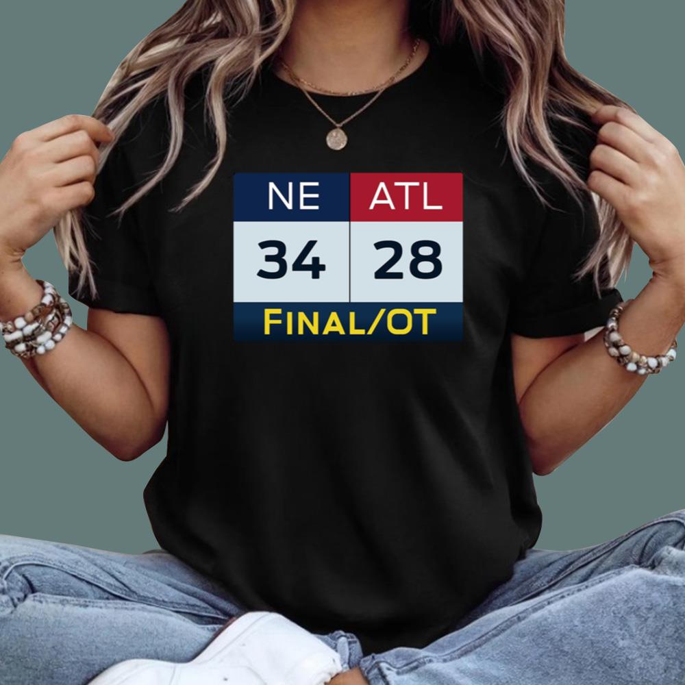 NE 34 ATL 28 Final T-Shirt - TeeDragons