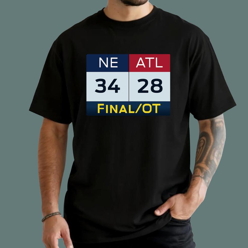 NE 34 ATL 28 Final T-Shirt - TeeDragons